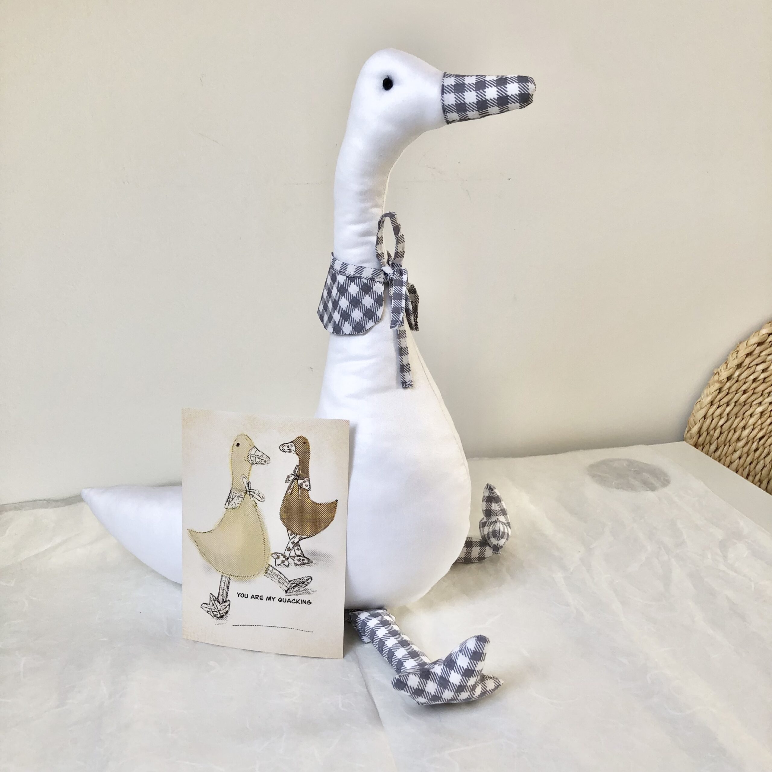 Gęś do domu w stylu retro